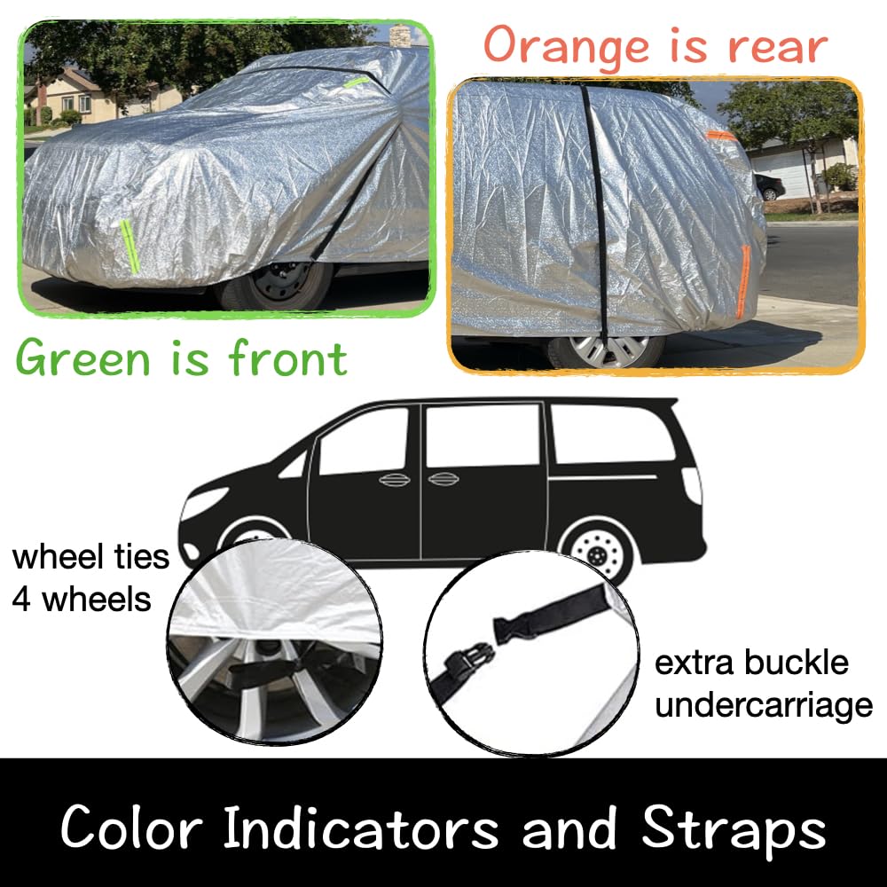 Urby Sienna Car Cover and Odyssey Car Cover Ultimate Waterproof Solution Ideal Fit as Mini-Van Cover for Caravan — view 7
