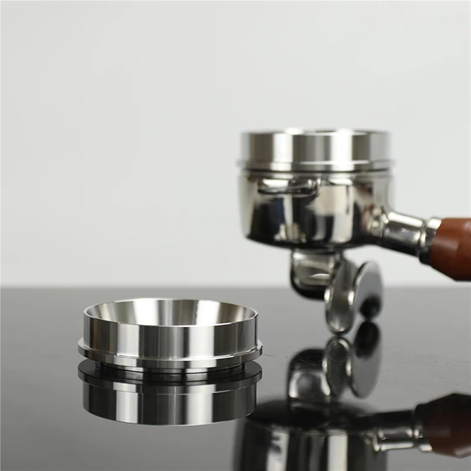 Kaffeering, 57 Mm, 57,5 ​​mm, Kaffeedosierring, Edelstahl 304, Für Trichter-siebträger, Kaffeezubehör, Espresso-Barista-Werkzeuge, Dosiertrichter., Coffee Dosing Ring, 57.5mm