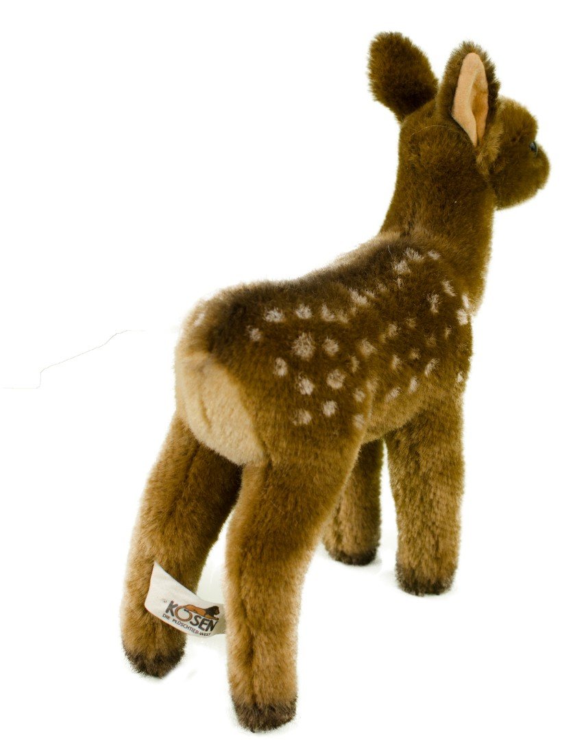 Teddys Rothenburg Kösen, sarna, 21 cm, stojąca, brązowa z białymi kropkami, pluszowa czapka