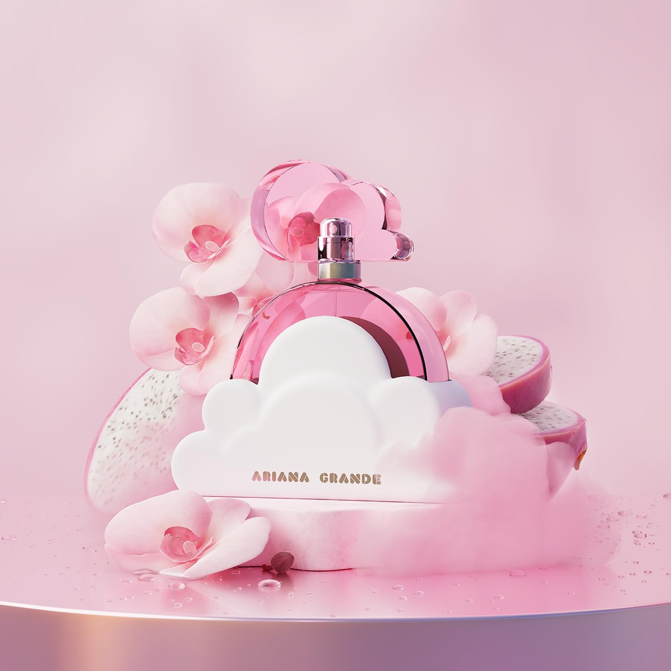 Ariana Grande Cloud Pink Eau de Parfum – Long Lasting Fragrance with Dragon Fruit, Vanilla Orchid, and Amber Woods – Gourmand Musk Women’s Perfume - Image 3