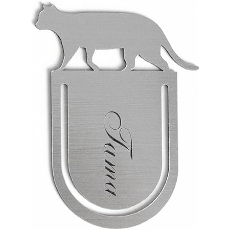 Amazon Co Jp 栞 ブックマーカー お名前彫刻 ブックマーク 猫 ネコ おしゃれ ゆうパケット１ リサイクル品 文房具 オフィス用品