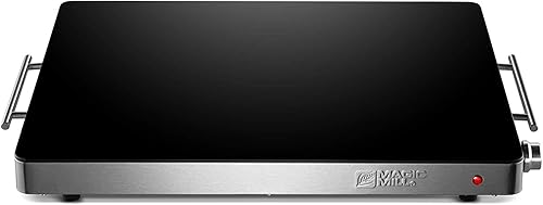 Vista 9 de Magic Mill Tapete de calentamiento para alimentos – Bandeja de calentamiento eléctrica XL premium, 3 niveles de temperatura, superficie de silicona