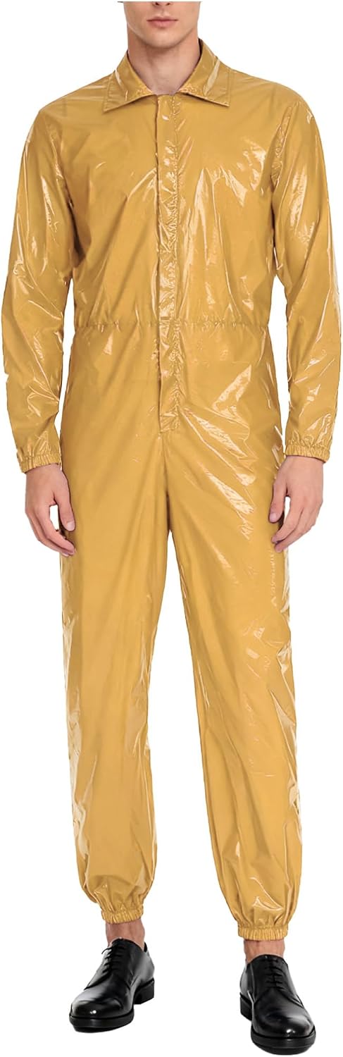 ranrann Adult Unisex Waterproof Coveralls Long Sleeve Work Jumpsuit Men Spray Paint Clothes For