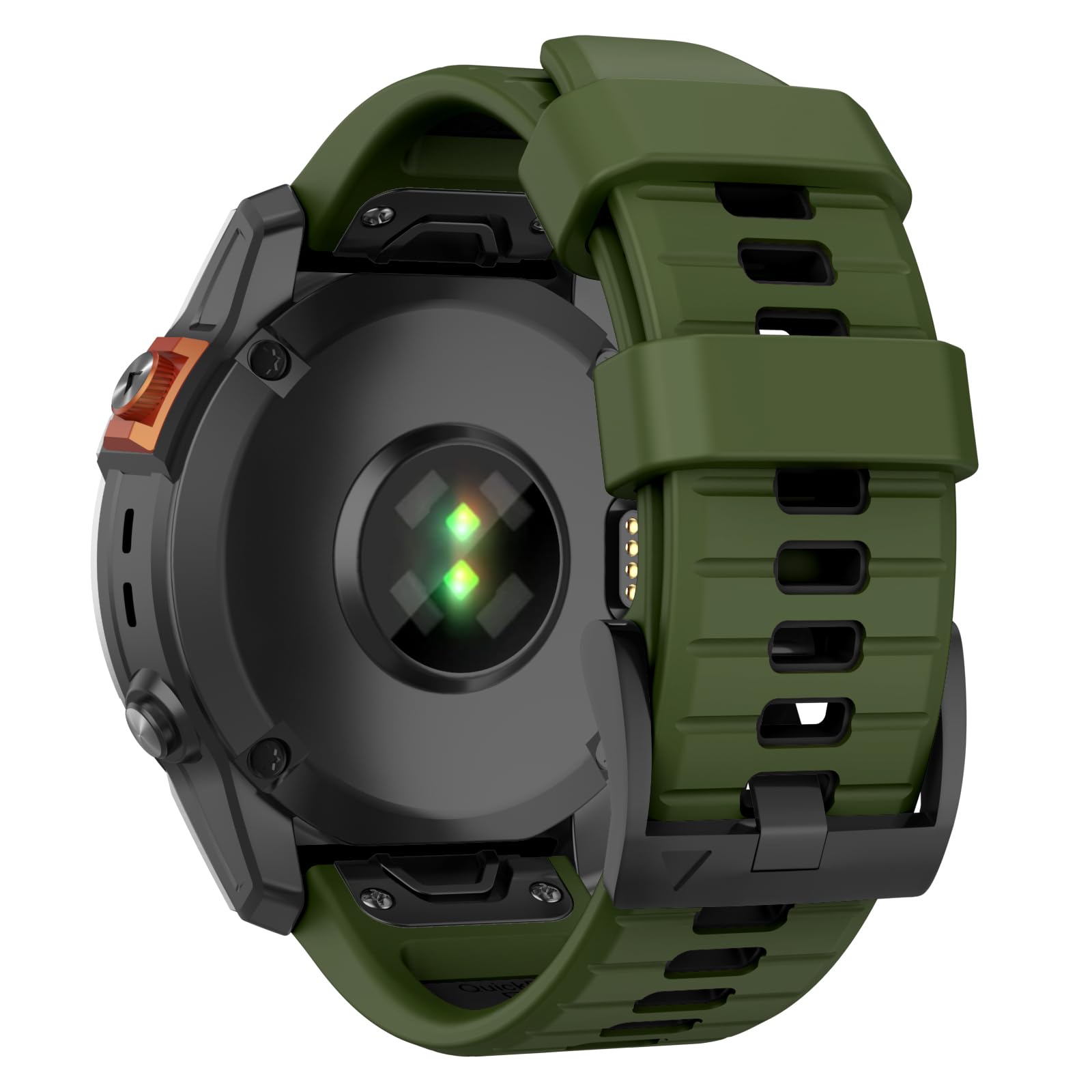 MYSNBKNMYSNBKN 26mm Quick Fit Strap for Fenix 8 51mm/Fenix 7X Pro/Fenix 7X/Fenix 6X/Fenix 6X Pro/Fenix 5X/Fenix 5X Plus/Fenix 3/3 HR, Soft Silicone Replacement Band