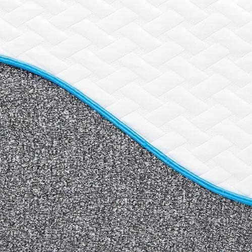Milliard Double Gel Memory Foam Mattress, 20cm High Density Foam, Medium Firm (135 x 190 x 20cm)