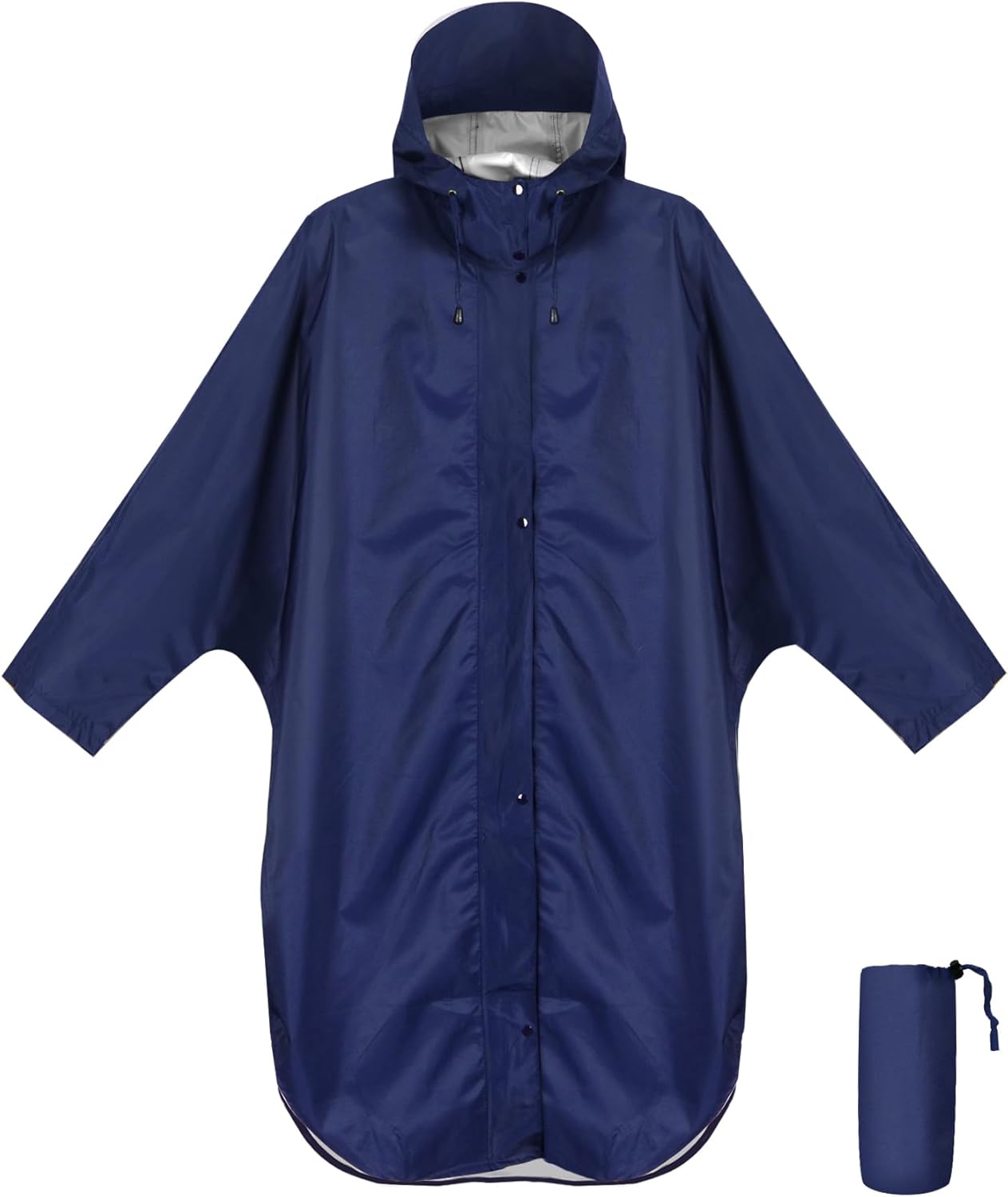 ANYOO Waterproof Rain Poncho for adults Lightweight Reusable Hiking Hooded Coat Jacket for Outdoor Activities