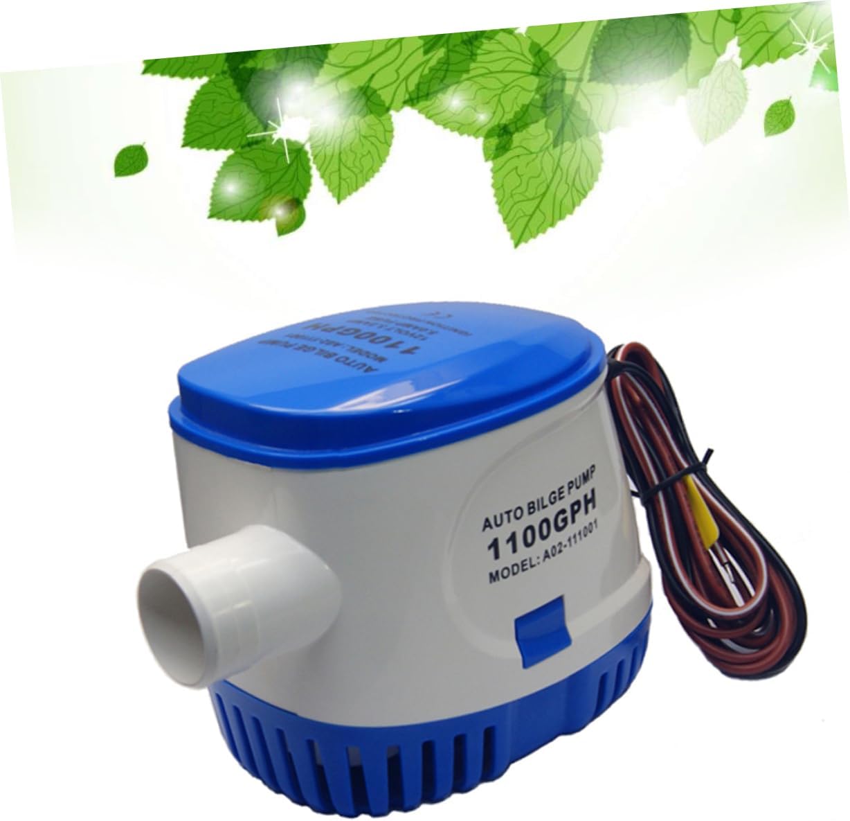 Sosoport Auto Bilge Pump Float 12v Automatic Bilge Water Pump for Boat Compact Submersible Blue Random