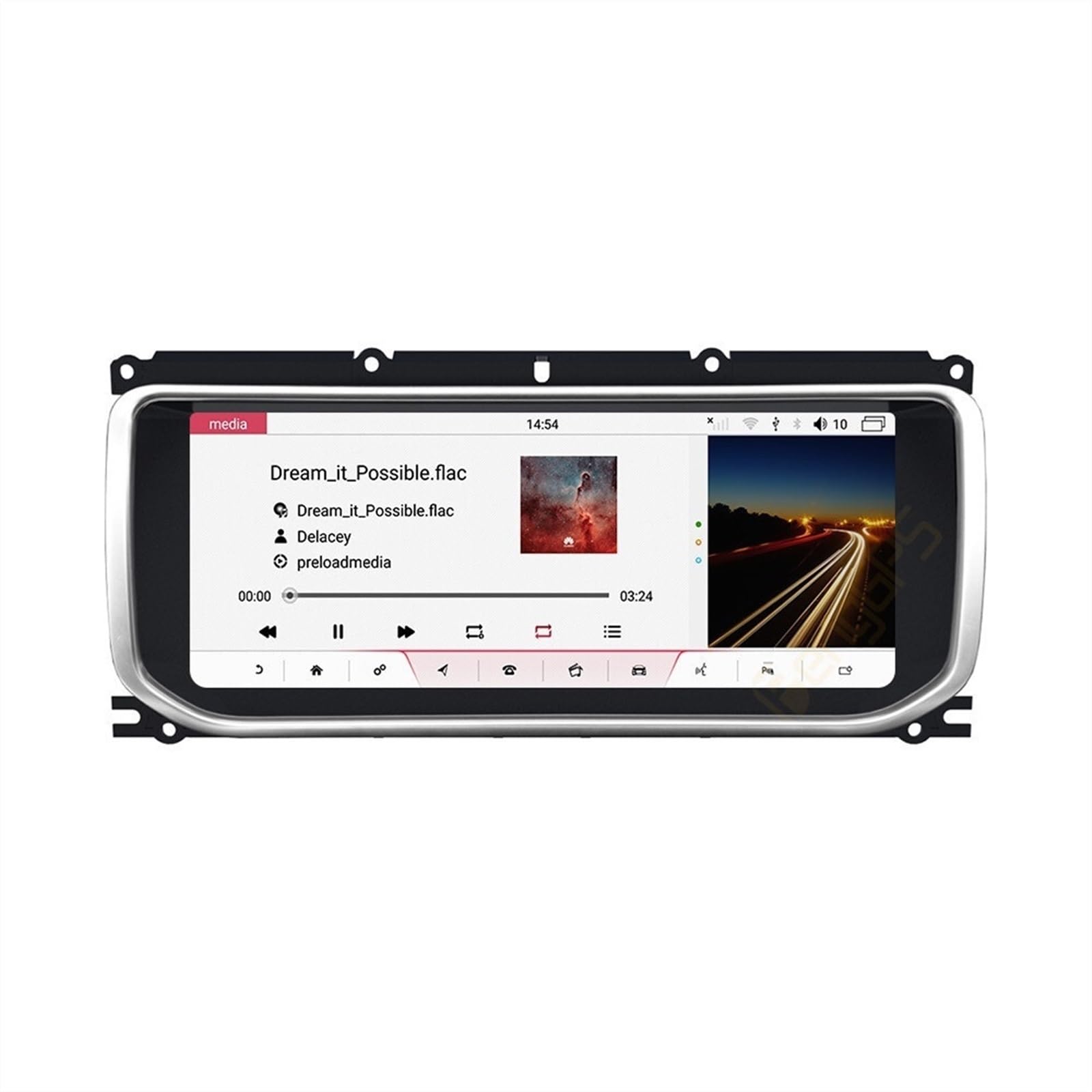 Samochodowy odtwarzacz multimedialny Stereo Audio Radio Autoradio Android 8 rdzeń jednostka główna GPS Scree Land, dla zasięgu, rovera, Evoque L538 2011 2012-2018