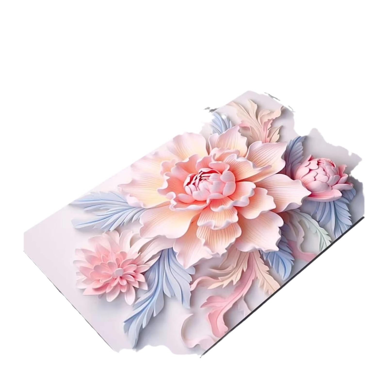 Tapis de sol en boue pour salle de bain fleurie et sécurisée