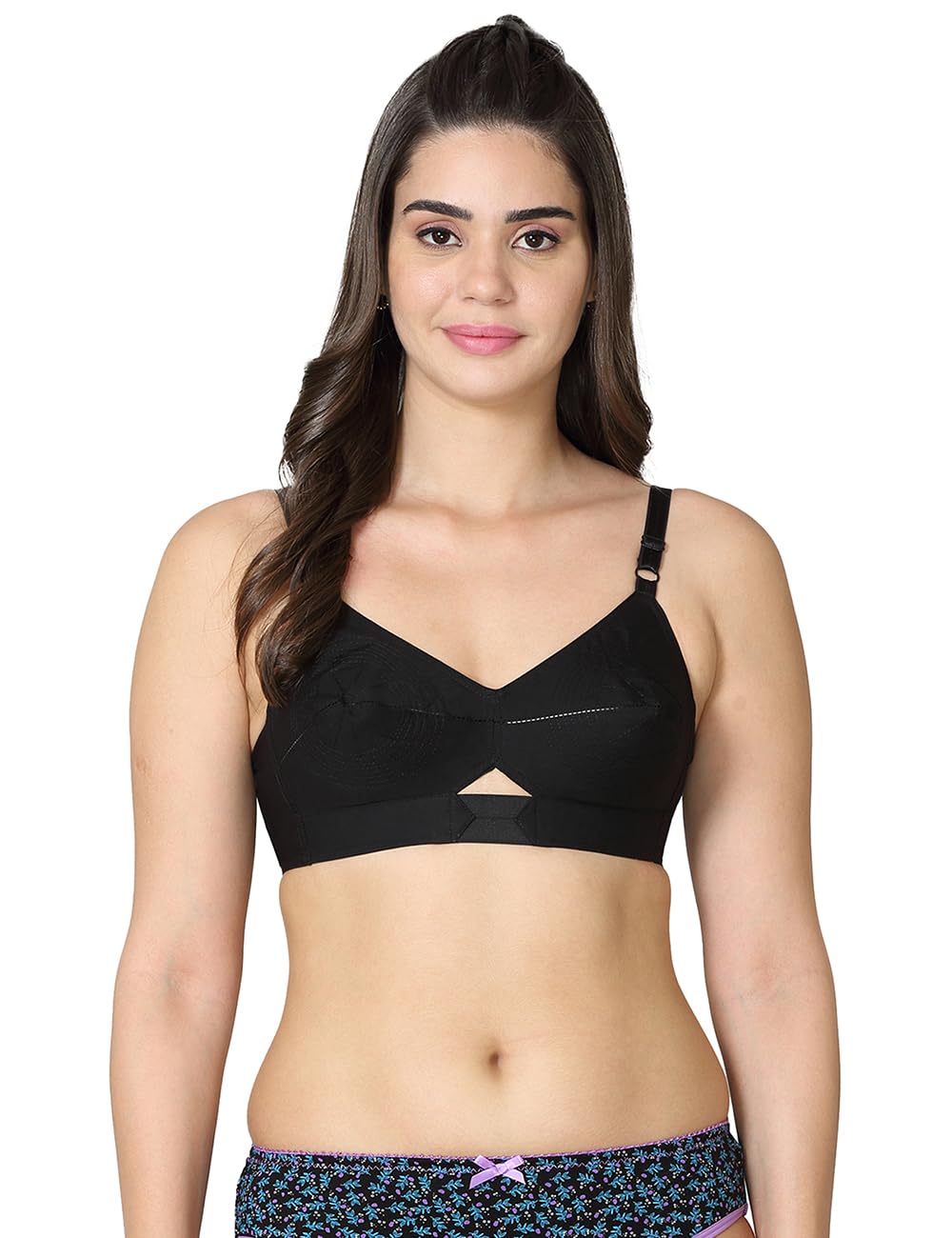 VSTAR Queen You Black CLR Soft Cotton Bra for Women | Wirefree, single layered seamed cup | Adjustable Straps | Comfortable Non Padded Bra 32 | cool gray VSTAR Queen You Black CLR Soft Cotton Bra for Women | Wirefree, single layered seamed cup | Adjustable Straps | Comfortable Non Padded Bra 32 | cool gray