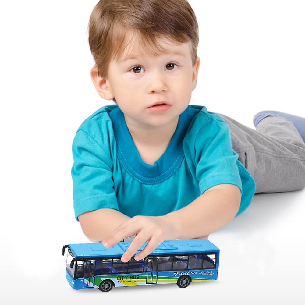 Doppeldecker-Bus Spielzeugauto – Trägheitsfahrzeug Mit Box, Kunststoff/Legierung, Für Kinder Ab 3 Jahren
