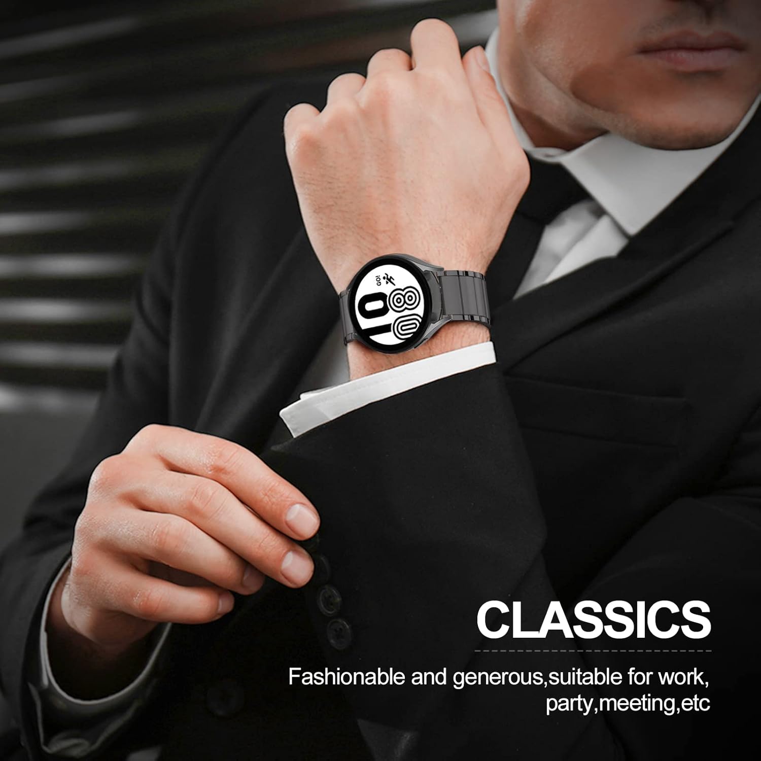 ORIbox 20mm Watch Bands Compatible for Watch Bands,Samsung Galaxy Watch 4 Band,Galaxy Watch Active 2 Bands,Galaxy Watch 4, Galaxy Watch 3 41mm,Galaxy Watch 42mm,High-Grade Adjustable Strap Magnetic Wristband for Men Women : Everything Else