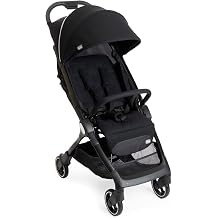 Chicco We Stroller Foldable Ultralight from Birth to 22 kg Travel Stroller Ultra Compact Tilt One Hand Closure Padded Shoulder Straps Bag and Rain Cover Black