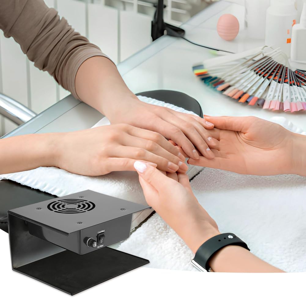 Professional Nail Dryer, 300W Nail Dryer For Regular Polish With Fan, Nail Dryer Fan for Hands Feet Hot Cold Wind Professional Salon Nail Air Fan Blower Manicure Tool for Drying Art Gel