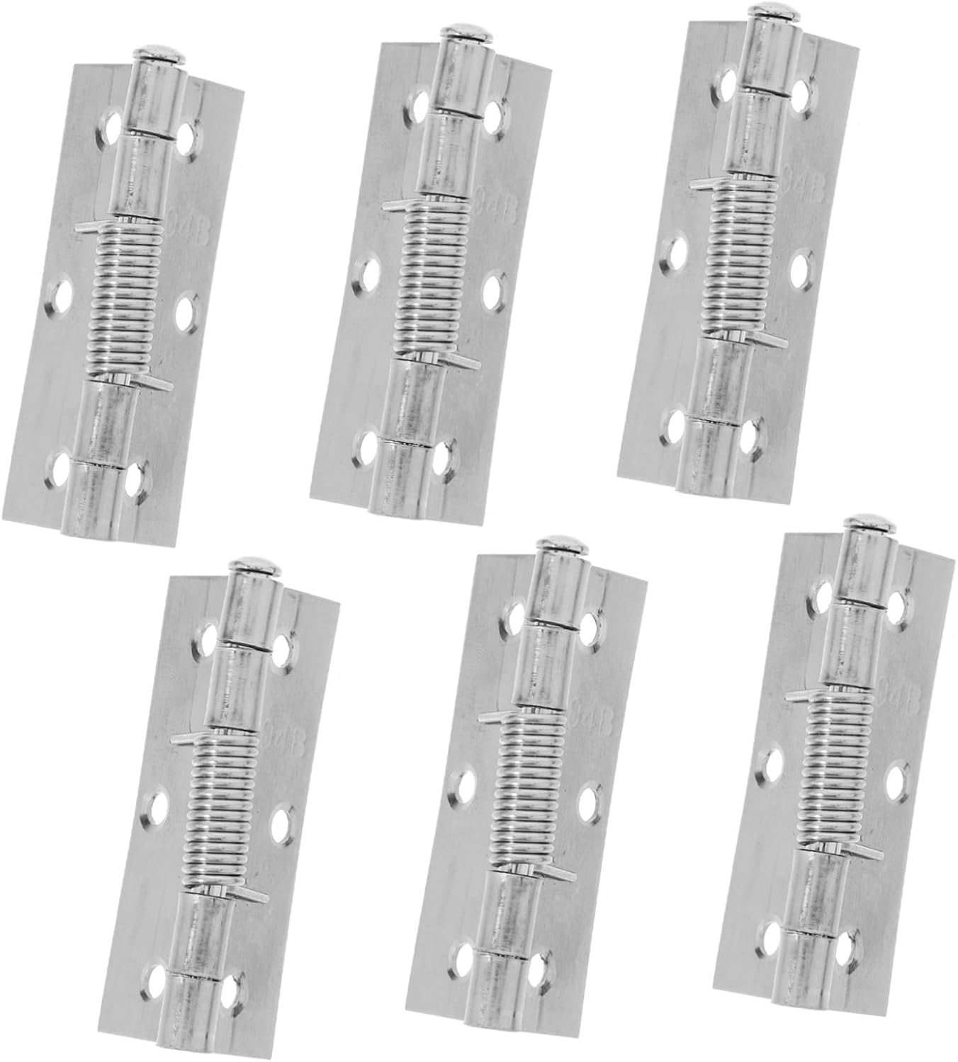 6pcs Stainless Steel Self Closing Spring Door Hinges for Wooden Cupboard