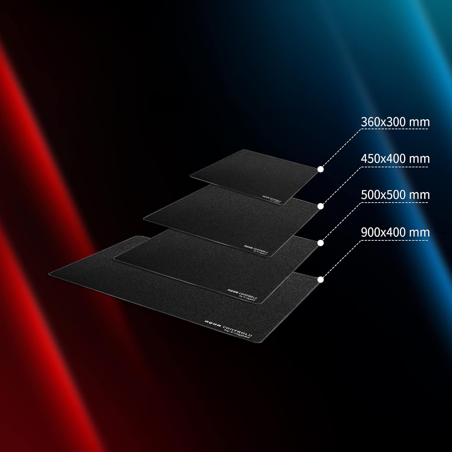 X-Raypad Aqua Control 2 Gaming Mouse Pad, Ultra-High Precision Mouse Pad with Perfect Speed and Control Capability, Consistent X and Y Glide, Designed for Fps Players with Low DPI Requirements