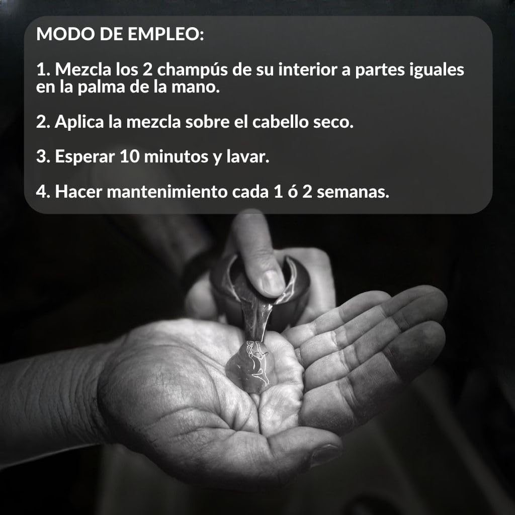 Champu No White Anticanas para la barba. Adiós a las canas en solo 10 minutos de lavado, en una sola aplicación y de manera permanente. Ingredientes naturales. (Marrón Oscuro (Dark Brown))