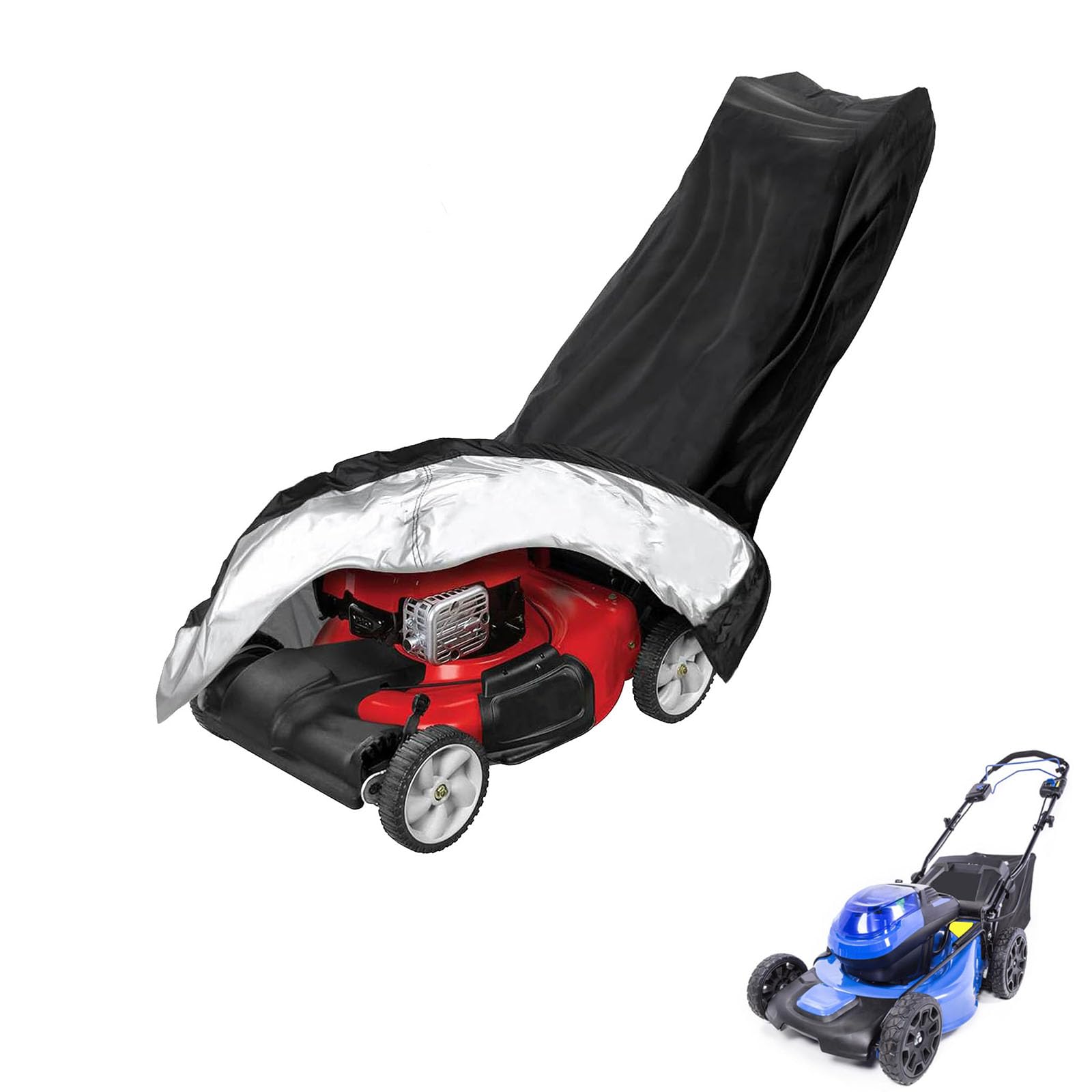lawnmower cover Compatible with Kobalt KMP 2040 ,waterproof and sun,suitable for indoor and outdoor use all year round, comes with a storage bag — image 1