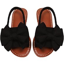 GORGLITTER Girl's Bow Sandals Dressy Ankle Strap Open Toe Cute Summer Wedding Beach Sandals