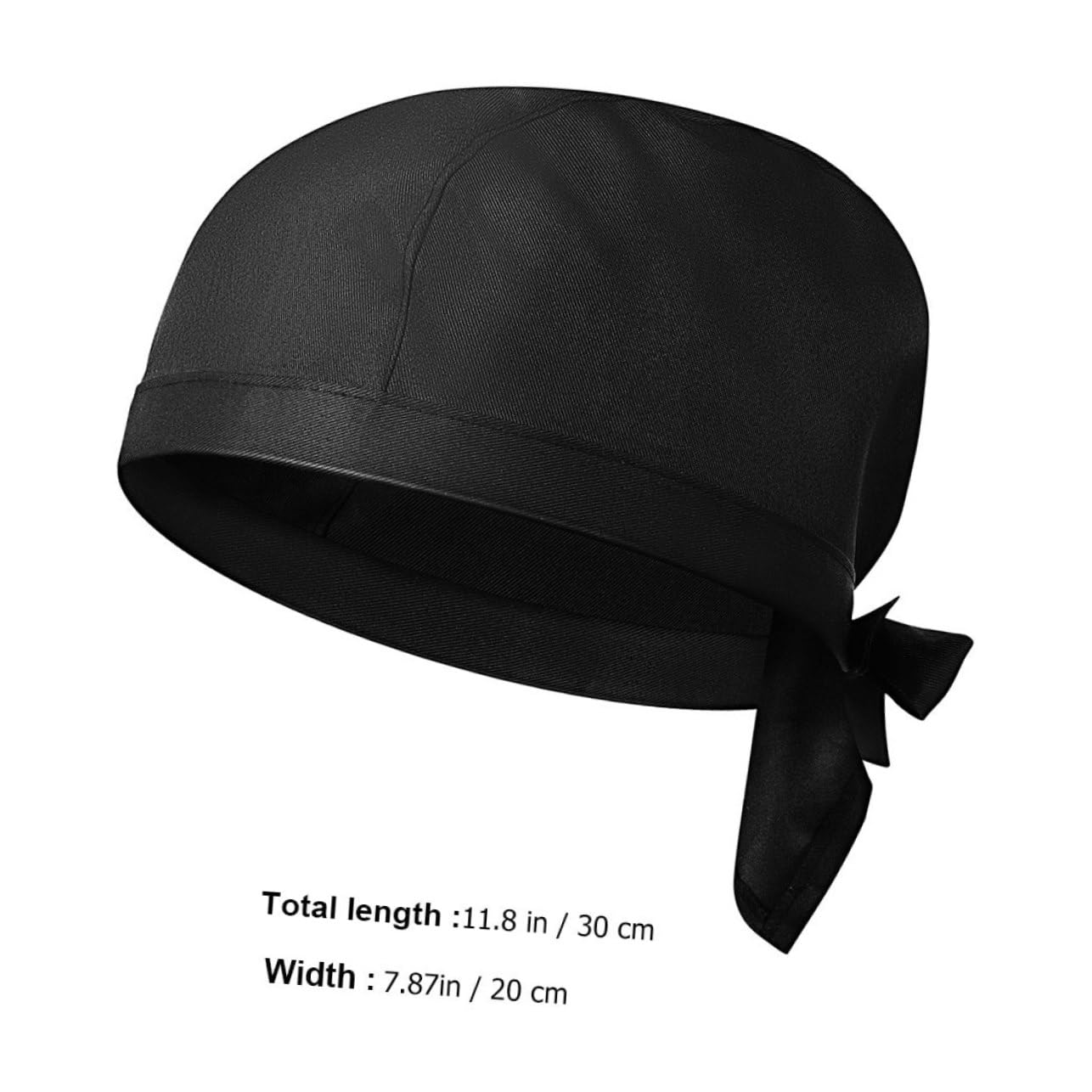 SOIMISS 10 Gorros de Cocina de Algodón Negro para Chef y Servicio | Pack de 10 Unidades, Diseño Sencillo, Ajuste Unisex para Adultos, Estilo Profesional y Práctico