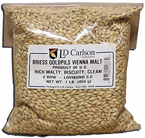 Briess Grain U.S. Brewers Malt for Beer Making & Home Brewing 1 LB (Goldpils Vienna)