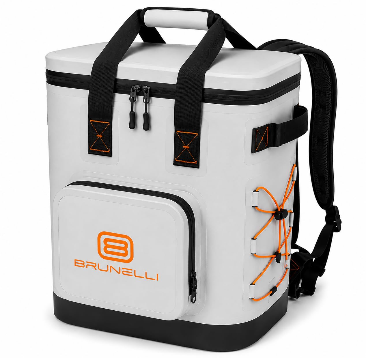 BRUNELLI Kühlrucksack 30L – Wasserdichter Premium Isolier-Rucksack mit TPU-Material, Lange Kühlleistung, auslaufsicher, Fronttasche & Flaschenöffner | Camping, Angeln, Strand, SUP, Boot