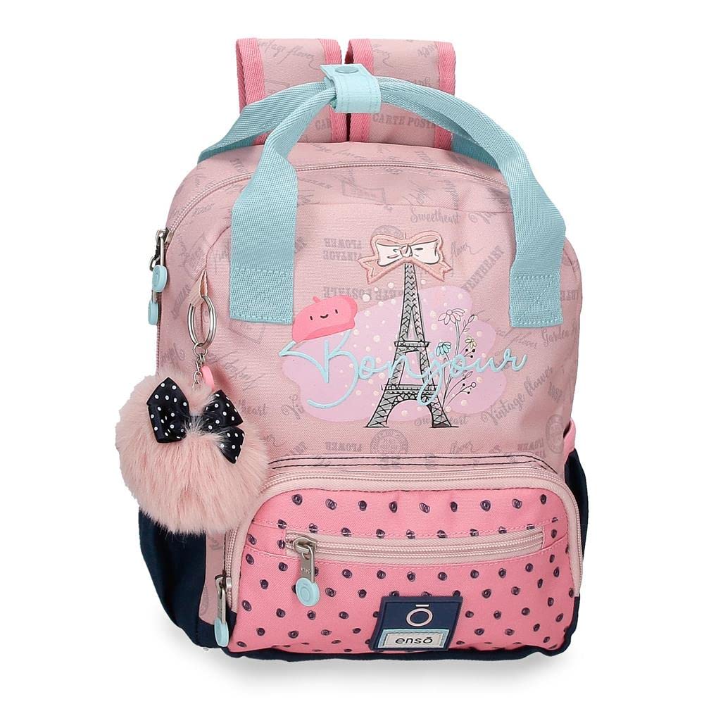 Enso Bonjour Mochila Preescolar Adaptable a Carro Rosa 23x28x10 cms Poliéster 6,44L