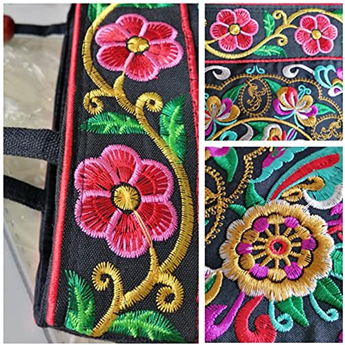 Bolso Tote Bordado Vintage para Playa y Viaje miniatura 5