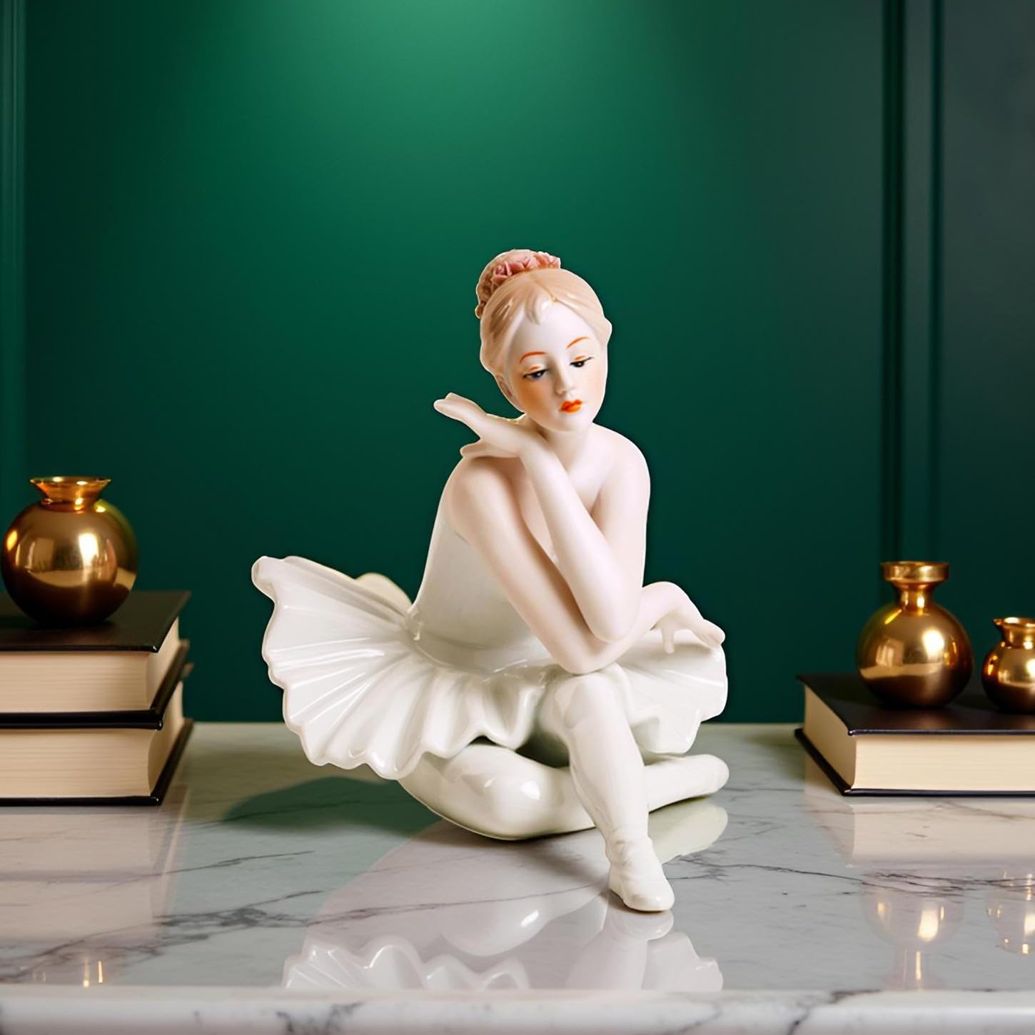MTME Figuras de Porcelana Ballet, Estatua esculpida, artesanía, artículos de Arte, Escultura, decoración, Regalo, decoración del hogar. (D)