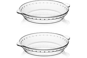 Sweejar 7.5 Inch Round Glass Pie Plate (2 Pack)