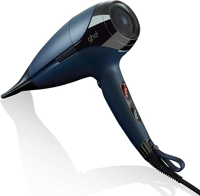 Ghd Helios Séchoir à cheveux ― 1875w Séchoir professionnel, plus longue vie + Moteur sans pinceau Séchoir à cheveux léger pour le salon-Worthy Blowout ― Encre bleue