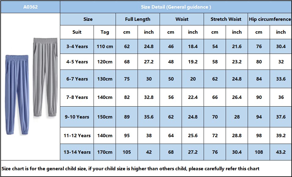 ABALACOCO 2 Pcs Boy's Summer Casual Baggy Harem Pants Dance Lightweight Loose CoolFeel Jogger Sport Running Trousers 7