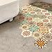 Alwayspon 10 Pcs Hexagon Non-Slip Floor Sticker for Home Decor, Peel and Stick Self-Adhesive Wall Sticker for Living Room Kitchen Bathroom, 7.9x9.1inch