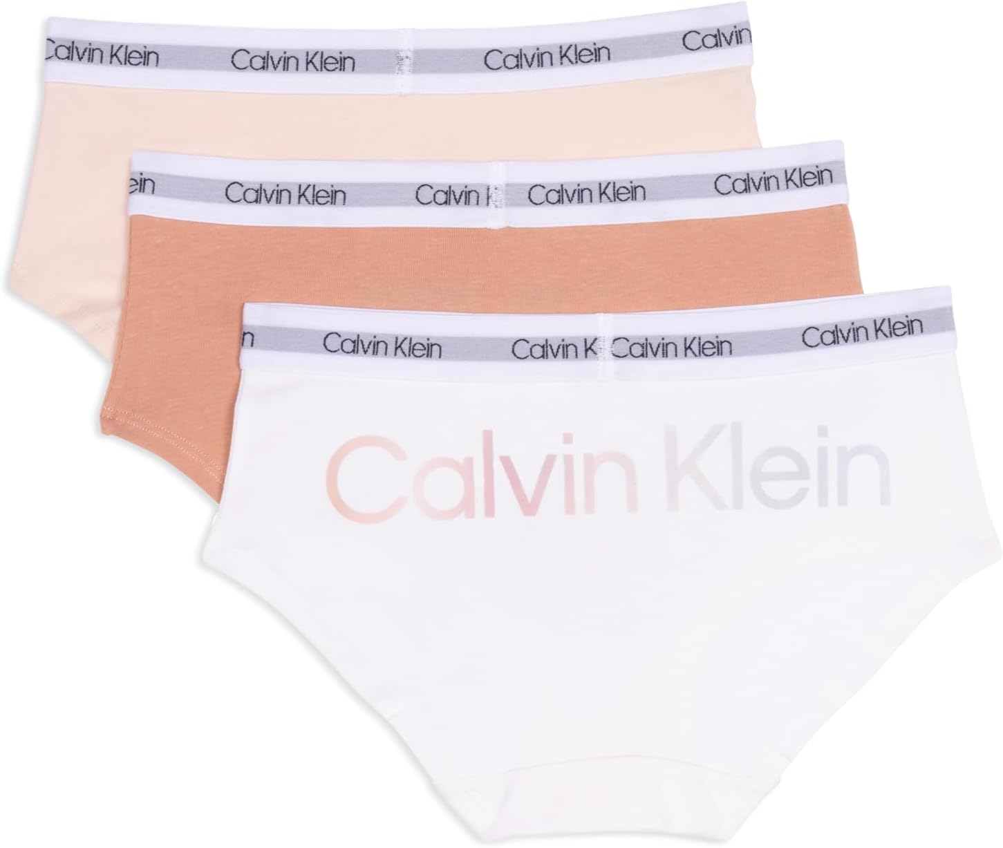 Calvin Klein Kids Girls' Modern Cotton Hipster Underwear 3-Pack - Image 2
