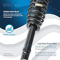 Vista 124 de Detroit Axle - Kit de suspensión delantera de 10 piezas para Chevy Aveo Aveo5 Pontiac G3 Wave 2 Ready Struts Assembly 2 Enlaces de barra