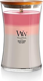 Shoreline Trilogy Gifts for Women and Men, 21.5 oz Large Hourglass Trilogy Candle with Crackling Wick