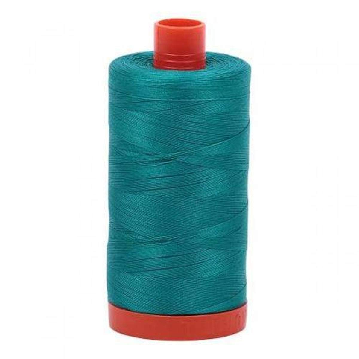 Fil de coton mako solide 50W Aurifil 1400m jade clair pour couture