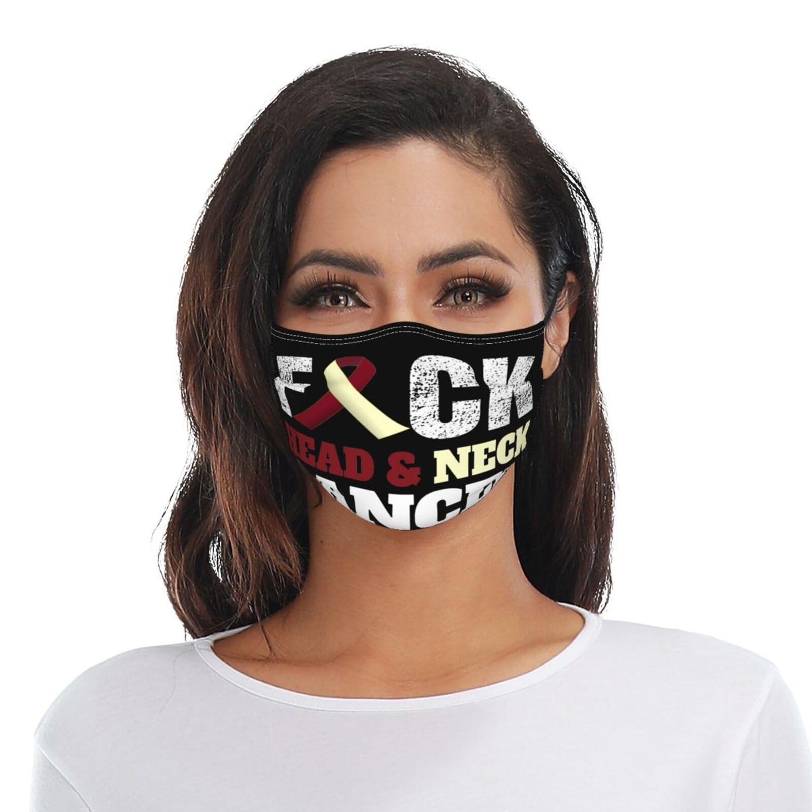 Fuck Head And Neck Cancer Adult Dust Mask Adjustable Dust Face with 2 Filter96