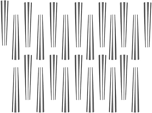 Cannoli Forms - Tubos de metal Canolli de 5.31 pulgadas para hornear, moldes de cuerno de crema para hornear, grande, tubo de cannoli antiadherente
