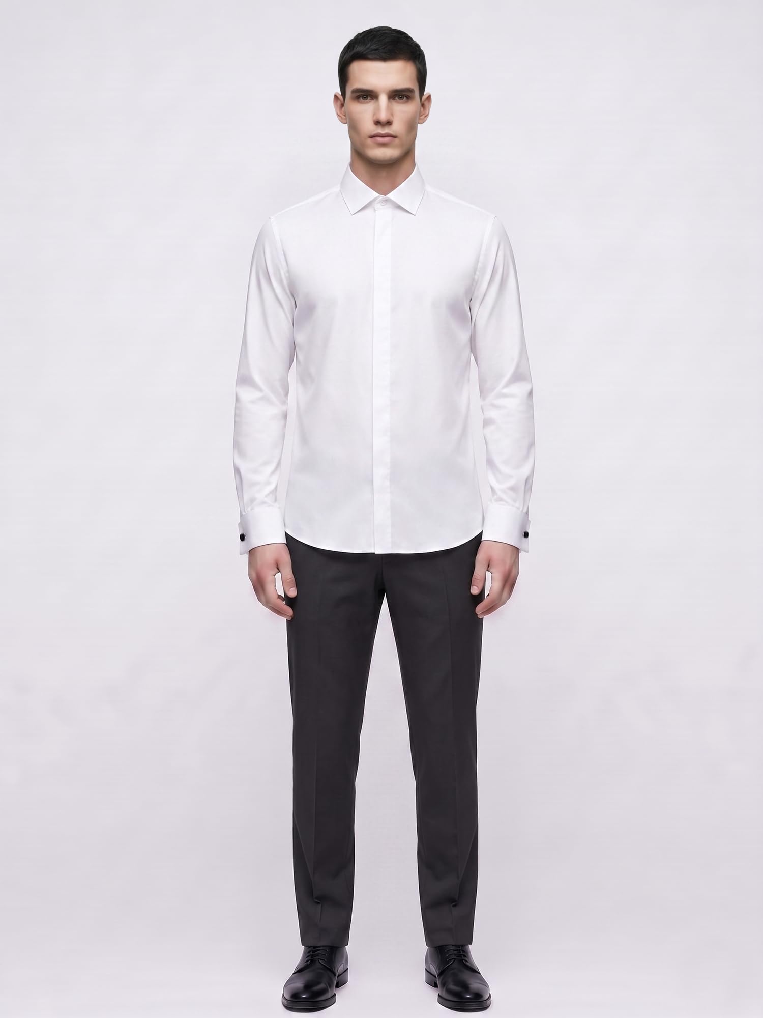 Erkek Gömlek - Slim Fit Pamuklu Esnek Kumaş