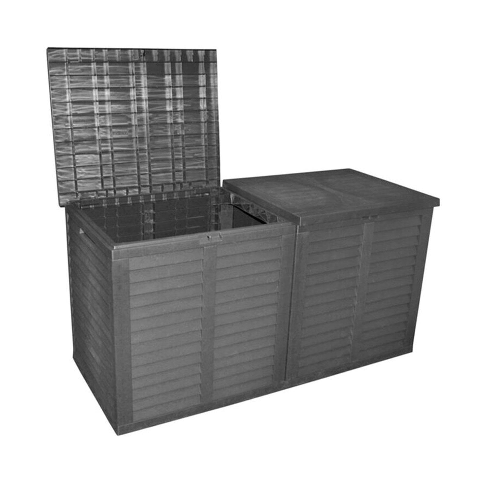 Well Home Coffre de rangement pour jardin XXL 750L - 155 x 66 x 80 cm