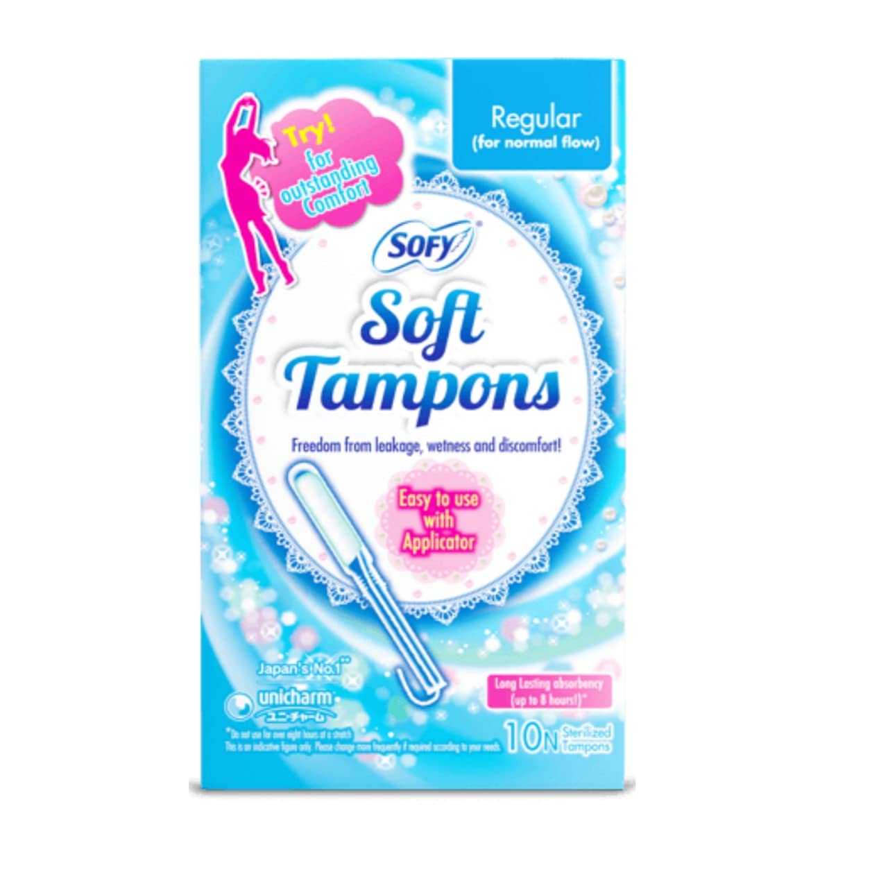 Buy SOFY SOFT TAMPONS REGULAR 10 n pack of 1 Online at Low Prices in