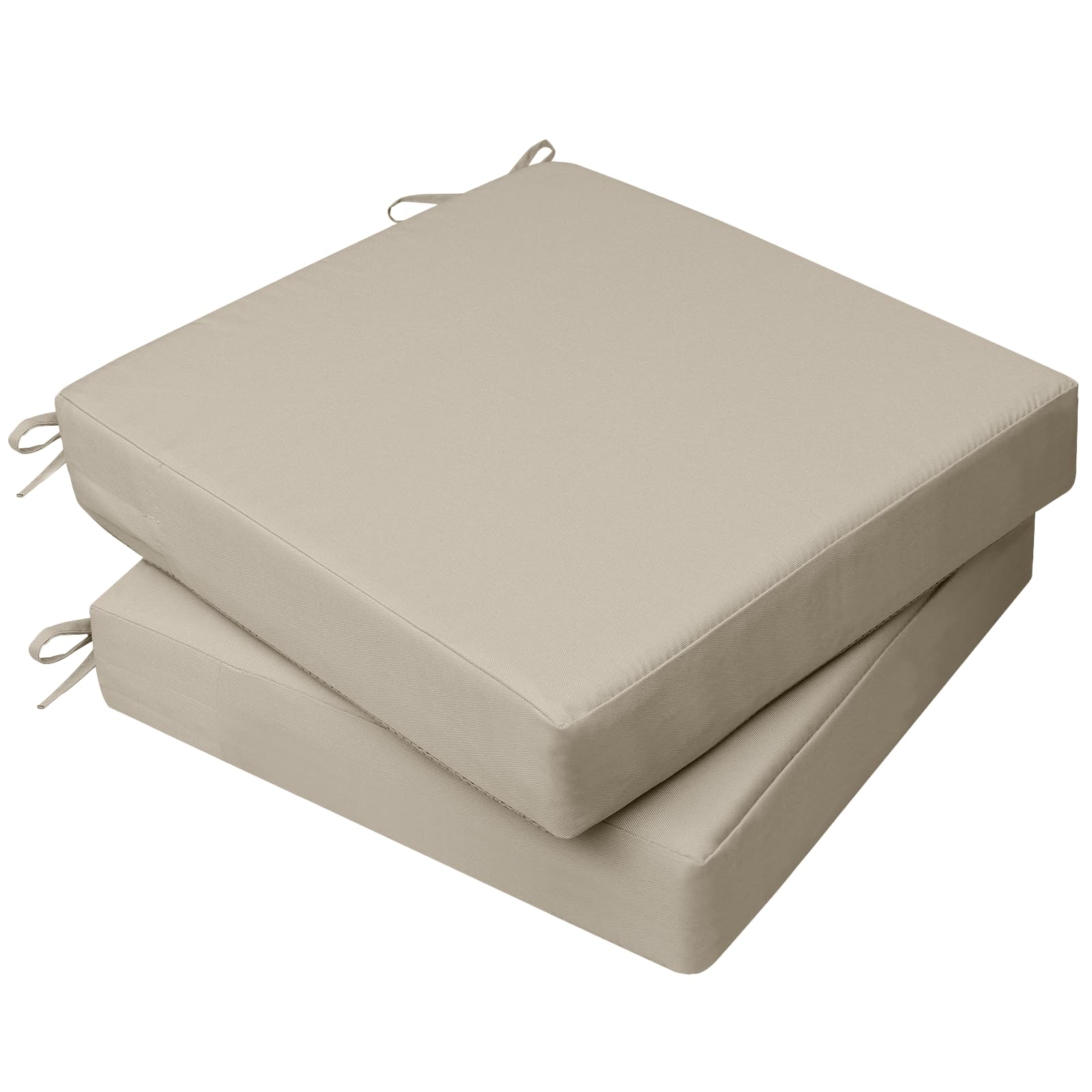 AAAAAcessories Outdoor Chair Cushions, 20 x 18 x 3 inches, Set of 2
