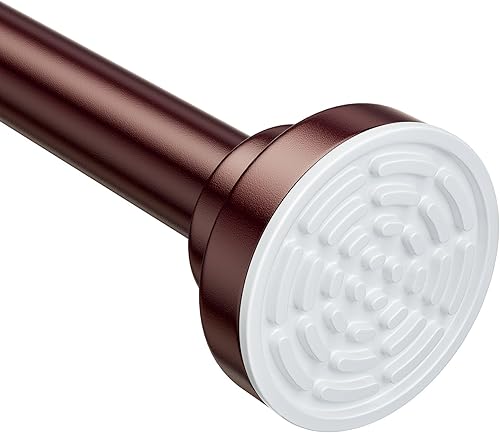 Miniatura 10 de Ausemku Barra para cortina de ducha, acero inoxidable, 66 - 193 cm, antideslizante, con tensión de resorte, no necesita agujeros, para baño y