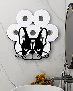 Bulldog Toilet Paper Holder Rack