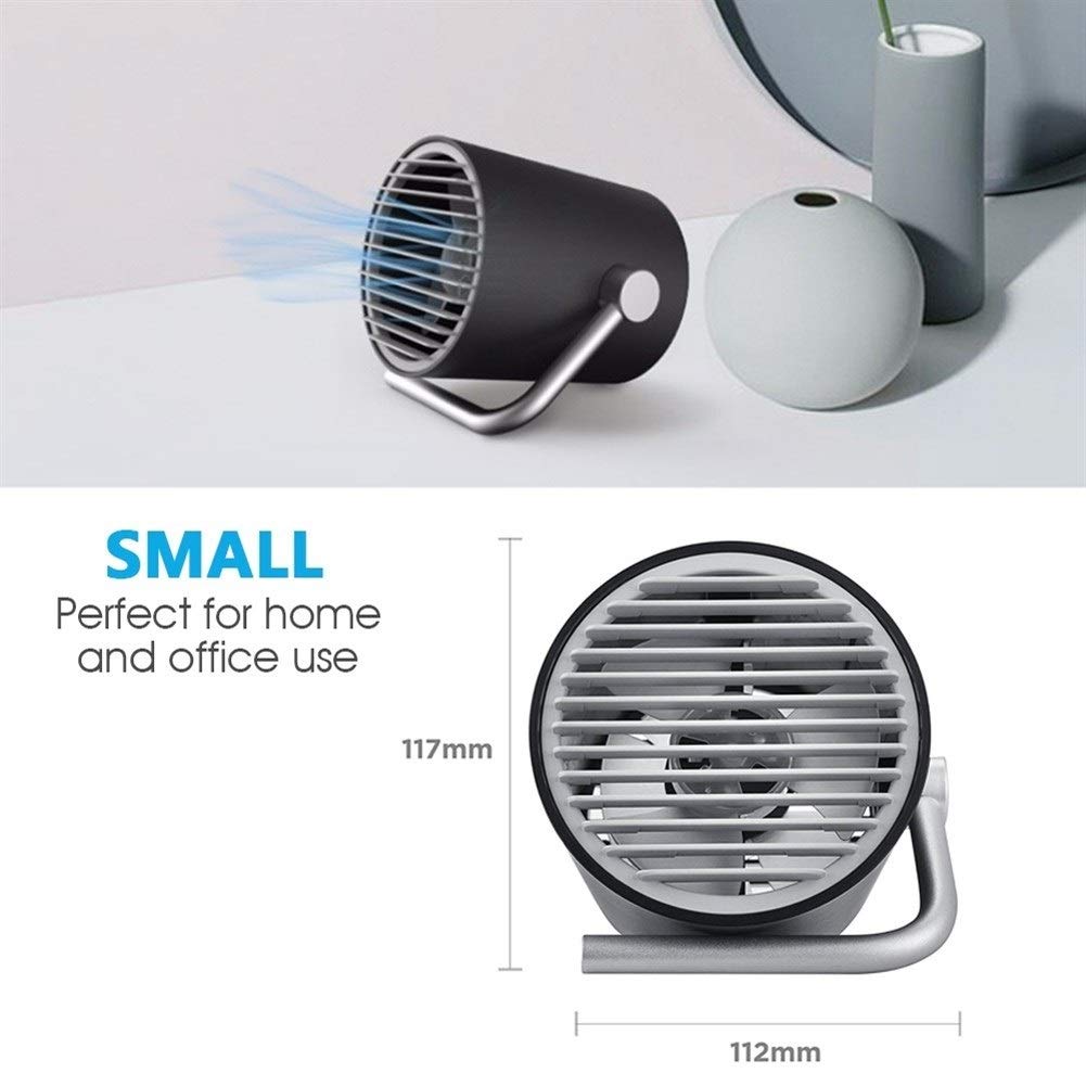 MISNODE Mini Ventilateur USB Chien - Portable Et Silencieux - Support De Téléphone Intégré - Violet