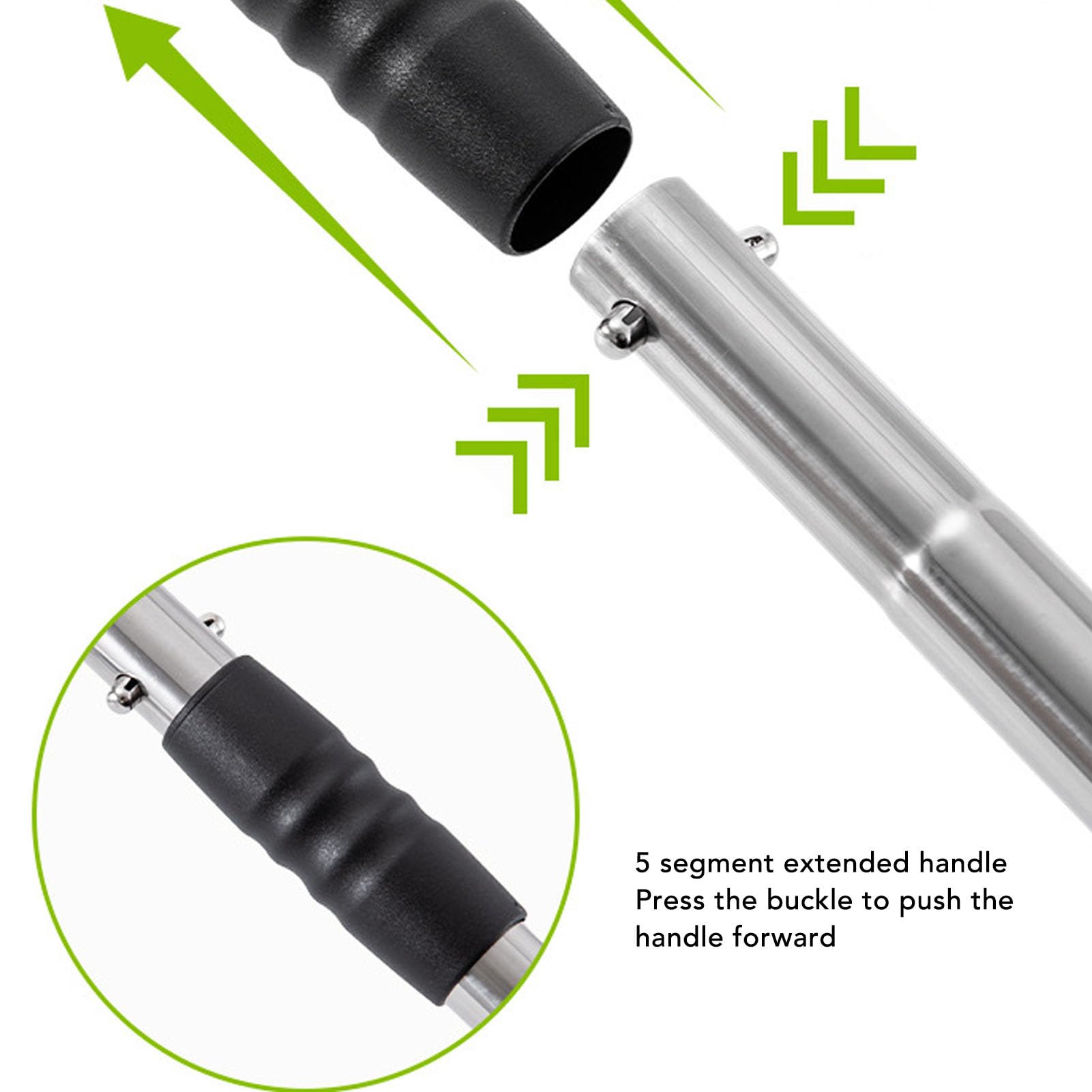 Cuchara grande de 9.8 pulgadas para excrementos de pollo con 5 asas extensibles, pala de arena para gatos, accesorios resistentes para gallineros, granja