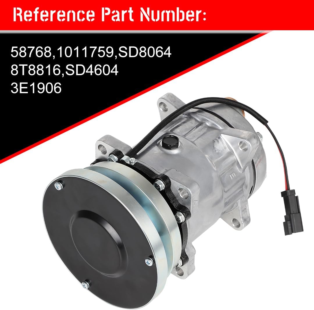 cciyu Air Conditioning Compressor for Caterpillar All Model Replaces AC Compressor for Car SD7H15HD