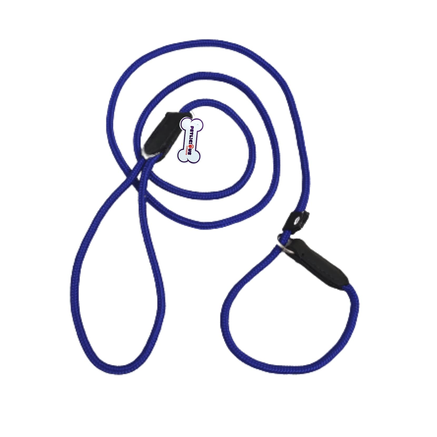 Petlicious & More (Length - 5 Ft, Thick - 6.5mm, Color - Blue) Handmade Cord Type Nylon Leash with Adjustable Loop Leash for Small & Medium Breed Dogs (B092ZJ6M5J) Amazon Price History, Amazon Price Tracker