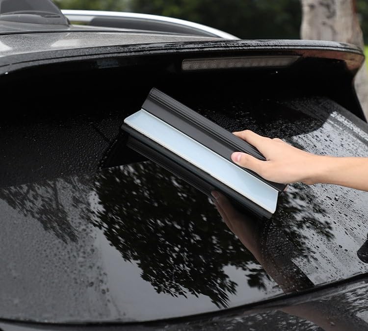 Image of SiyphuNing10.5 inches Antislip Water Blade for Car Drying Water Wiper Silicone Squeegee Natural Rubber Car Dryer for Window, Glass, Vehicle Auto